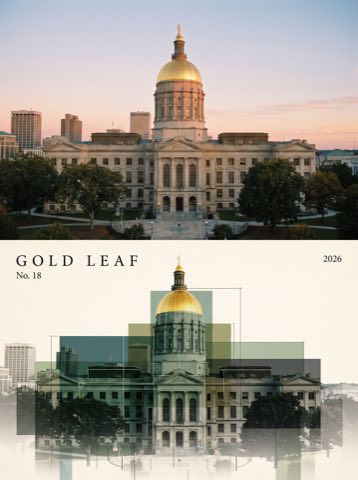 The Locale Series No. 18 — Georgia, GOLD LEAF