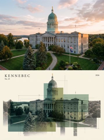 The Locale Series No. 25 — Maine, KENNEBEC