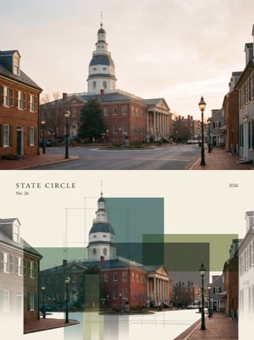 The Locale Series No. 26 — Maryland, STATE CIRCLE