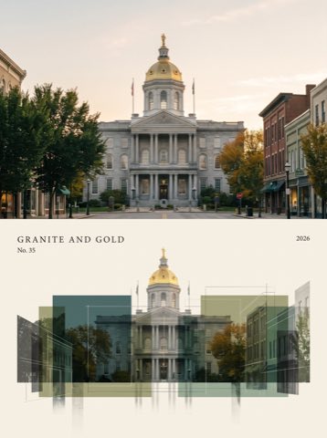 The Locale Series No. 35 — New Hampshire, GRANITE AND GOLD
