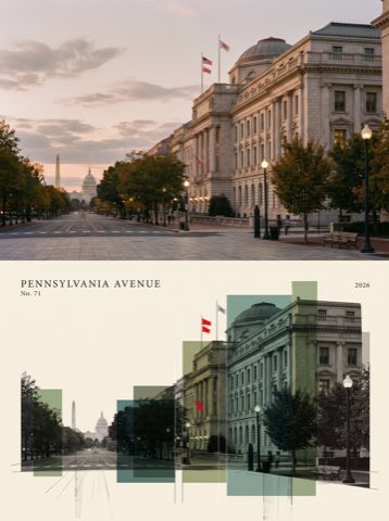 The Locale Series No. 71 — Washington, DC, PENNSYLVANIA AVENUE