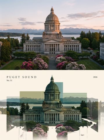 The Locale Series No. 51 — Washington, PUGET SOUND